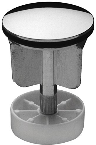 ASW 28 Excenterstopfen Universal 1.1/4 Zoll, Platte Ø 40 mm, Messing verchromt, Silber, Stopfen, Plug Stopper