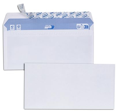 GPV 18887 Umschlag Vellum DL 110 x 220 mm 90 g Boden Paket von 25 grau