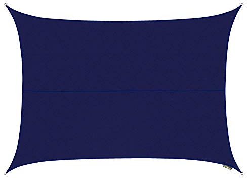 Kookaburra Waterproof Garden Sun Shade Sail Canopy in Blue 98% UV Block (3m x 2m Rectangle)