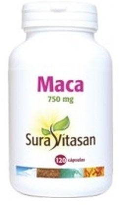 Maca 750Mg 120 cápsulas de Sura Vitasan