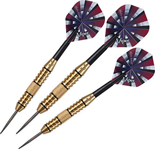 Viper Elite Brass Steel Tip Darts Dartpfeile, Mehrfarbig, 24 Gramm