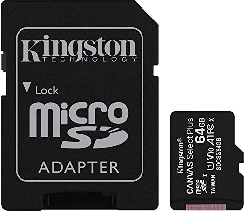 Original Kingston microSD Memory Card, 64 GB, for Sony Xperia Z5 Z6 Mini