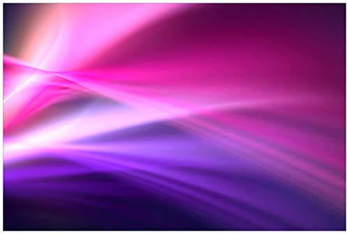 Wallario Premium XXL-Vliestapete Abstrakte Formen und Linien in pink lila - Fototapete Größe: 400 x 267 cm