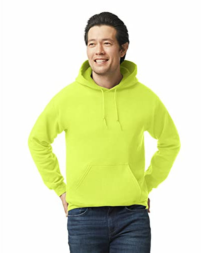 Gildan, Camicia da Uomo Verde di Sicurezza. M