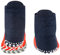 FALKE Unisex Kinder Stoppersocken Colour Block K Hp Baumwolle rutschhemmende Noppen 1 Paar, Blau Navy Blue Melange 6490, 39/42 EU