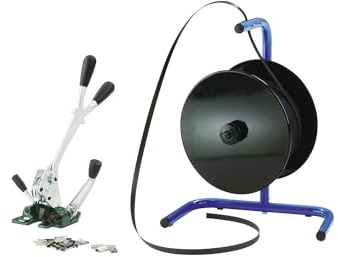 ratioform | Umreifungs-Set | PP-Band | Spann- und Verschlussgerät | tragbarer Abroller | Band | Verschlusshülsen | Bandbreite 13 mm