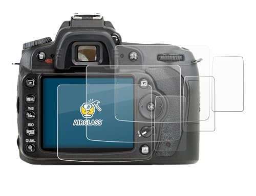 brotect Glass Screen Protector Film compatible with Nikon D90 (3 Pack) - Glass-Foil 9H Protection [Scratch Resistant, High Clarity]