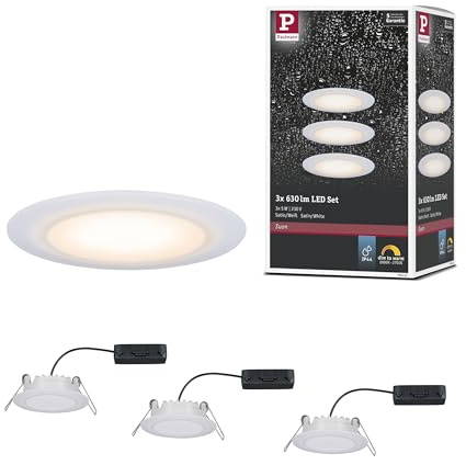 Paulmann 999.42 Premium Einbauleuchten-Set LED Suon WarmDim 2000-2700K 3x6,5W 230 V Satiniert