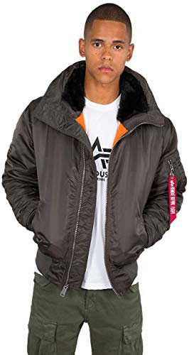 ALPHA INDUSTRIES Herren MA-1 Hooded Bomberjacke, Grün, XX-Large