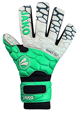 JAKO Uni Torwart-handschuh Prestige SuperSoft Negative Cut, türkis/anthrazit, 12, 2553