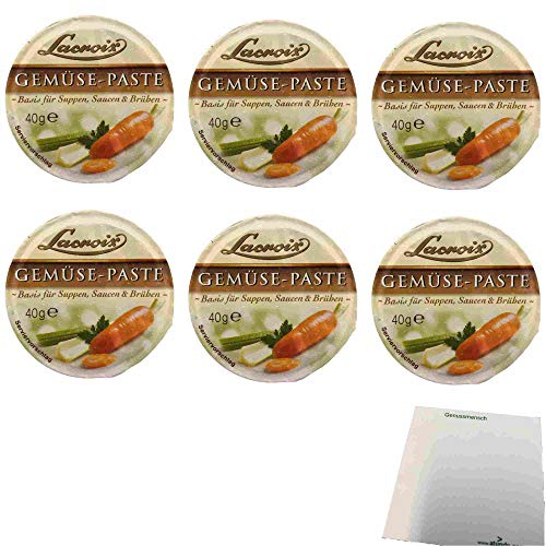 Lacroix Gemüse-Paste 6er Pack (6x40g Becher) + usy Block
