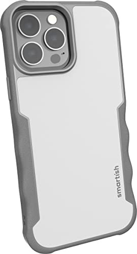 Smartish iPhone 13 Pro Max Protective Case - Gripzilla Compatible with MagSafe [Rugged + Tough] Armored Slim Cover with Drop Protection - Gray Area