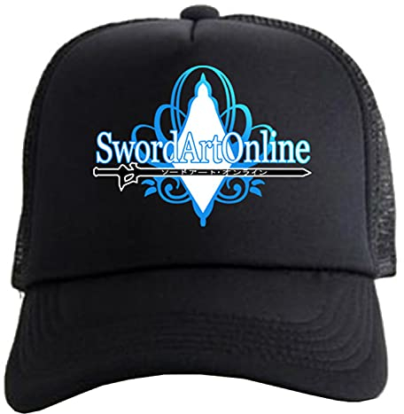 WANHONGYUE Sword Art Online SAO Anime Baseball Cap für Damen Herren Verstellbar Baseballkappe Trucker Mesh Cap Snapback Sonnenhut Mütze 1040/4
