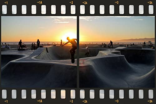 3D Film Strip Skate Park Wandtattoo Poster