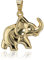 NKlaus Kettenanhänger Elefant 375 Gelb Gold 9 Karat Amulett 20mm Elefanten Hochglanz 4195