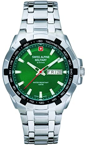 Swiss Alpine Military by Grovana Swiss Alpine Military Herren Uhr Analog Quarz 7043.1134SAM Edelstahl