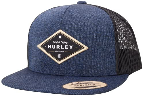 Hurley Men's Cap - Renegade Snap Back Trucker Hat, Size One Size, Obsidian