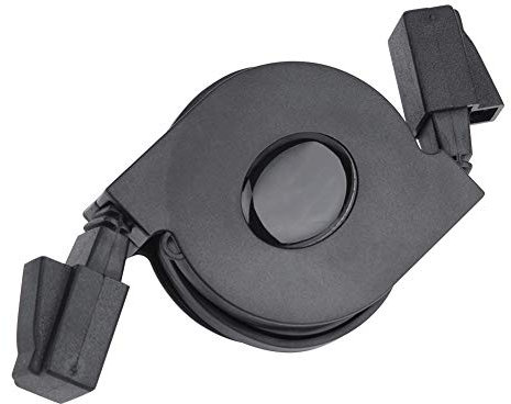 câble réseau rétractable,Câble Ethernet, cordon de câble réseau LAN CAT6 RJ45. connecteur fonctionne pour modem routeur, PC, ordinateur portable, PS2 et plus (noir)(2m), Câble Ethernet CAT 6. Cor