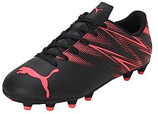 PUMA Attacanto Fg/AG Jr, Scarpe da Calcio, Black Fire Orchid, 32 EU