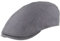 Breiter Herren Schiebermütze Flatcap Schirmmütze Leinen Innenfutter (as3, Numeric, Numeric_59, Rauchblau)
