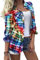 ORANDESIGNE Bunt Kariertes Hemd Damen Langarmshirt Casual Plaid Shirt Hemden Boyfriend Retro Oberteile Kariertes Hemdjacke Holzfällerjacke Langarm Blusen mit Tasche und Knöpfen A Mehrfarbig XXL