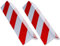 2 Unidades Columnas Parking Protector Puerta Garaje Esquina Parking Adhesivo Al Apagar Paragolpes Protector para La Puerta de Coche (Rojo40*15 * 1.5cm-2pc)