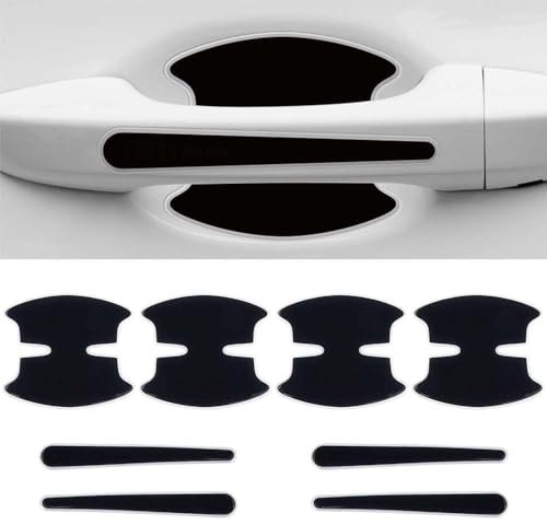 BBOSCH 8 Stück Auto Türgriff Schutzfolie, für Hyundai Tucson/Kona/Ioniq/i10/i20/i30/i40/ix20/ix35 Griffmulden Griffmulde, Selbstklebend Kratzfeste Türgriff Schutzfolie,A