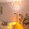 SOLLA Sunset Water Ripple Ambiance Stehleuchte, Sonnenuntergangslicht，Wasserplätschernde Lampe，Bi-direktionale Umgebungsbeleuchtung mit 360°-Drehung，Büro，Schlafzimmer-Schwarz