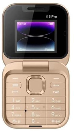HFSAZJ New Foldable Flip Mobile Phone Large Screen Display Light 1000mah Mini Capacity Cellphone Clamshell Battery High Camera por B2f1
