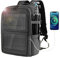 Yunir Sac à Dos Solaire, Sac de Rangement étanche de Grande capacité pour Photographie en Plein Air, avec de Panneau Solaire de 12 W, pour Ordinateur Portable de 14 Pouces,