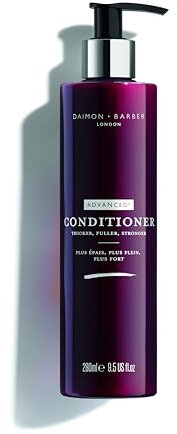 Daimon Barber Advanced Plus Conditioner, angereichert mit Rosmarinextrakt, unterstützt das Wachstum von dickerem, vollerem Haar und hinterlässt Ihr Haar seidig und weich, 280ml