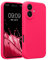kwmobile Cover per iPhone 16 Custodia - Back Case per Smartphone in Silicone TPU - Protezione Gommata - rosa shocking