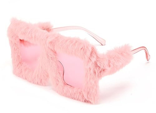 Arrderly Lunettes de Soleil Surdimensionnées en Peluche - Personnalisées, Tendance, Œil de Chat - Pour Carnaval et Accessoires Photo