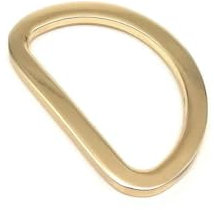 5 Stück Metall verdickter Handtaschen-, Taschen-, Geldbeutel-Gurt, Gürtel, Hundehalsband, Kette, Steg, flach, O-Ring, D-Ring, Schnalle, Reifenschlaufe, Lederhandwerk, innen breit 19 mm, Hellgold