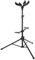 sourcing map Soporte doble para guitarra, soporte ajustable para guitarra eléctrica, acústica, bajo, trípode de bloqueo automático para 2 guitarras