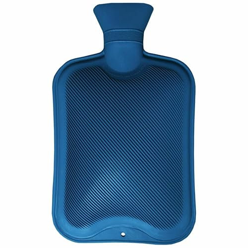 Zerox WorldLarge 2L Hot Water Bottle Natural Warmer Rubber 2Litre Hot Water Bottle Natural Rubber Winter Warmer Large Cold 2L Warm Nights Large