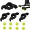 Cycling Feet Adapters , Rocker Feet Adapters For Indoor Bikes, 4 Pack Stationary Bike Stand Core Rocker Feet With 8 Pack Tennis Balls, Core Workout Equipment