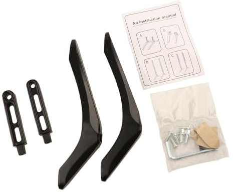 Ronyme Base de Meuble TV de Table, 2 pièces, Supports de télévision, Conception Triangulaire Stable, Base de Table de télévision Stable pour Chambre à