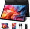 Dghrti Tablet Android de 10 Pulgadas, 4 GB RAM + 64 GB ROM, WiFi, Bluetooth 5.0, GPS, Doble cámara de 8MP + 5MP, Táctil HD, con Funda - Negro
