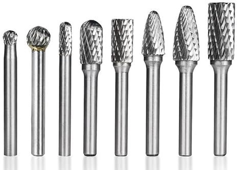 8 unids/set 6mm-12mm Brocas de carburo for grabado CNC cortador rotativo de 6mm Lima rotativa for herramienta manual de Metal