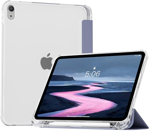 KVTVOU Custodia trasparente per iPad 11/10° Gen Liuli1 (Viola)
