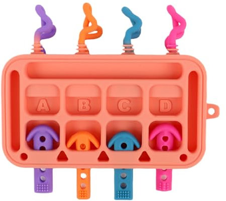 Salyeeluly Aktivitätsbrett Für Kinder - Silikon-Steckspielzeug Mit Steckbrett,Pädagogisches Steckspiel Aus Silikon Für Krippe Kindergarten Und Kleinkindbeschäftigung