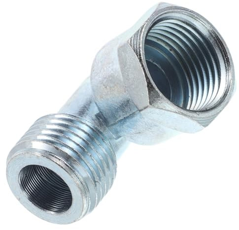 SEWACC Stove Pipe Fittings 4-point Internal Thread Gas Cooker Pipe Elbow Joint Bent Connector