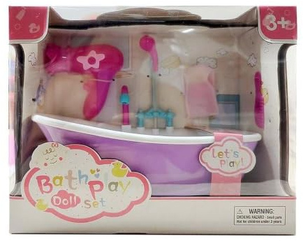 Badewanne für Puppenlicht, Wasser und Sound