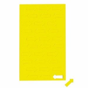 MAUL Magnetsymbole Pfeil 30 Stück | Kleine Magnete für Planer, Kalender und Whiteboards | Magnet 1x2 cm für Büro, Küche und Werkstatt | Vielseitig und flexibel einsetzbar | Gelb