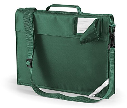 Quadra junior book bag with strap in bottle green
