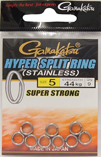 Gamakatsu Hyper Split Ring Black Nickel Sprengringe, Größe:5