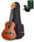 Kmise Konzert-Ukulele Concert Uke Akustische Hawaii-Gitarre 23 Zoll 18 Bünde Mahagoni mit Ukulele-Tasche und Stimmgerät