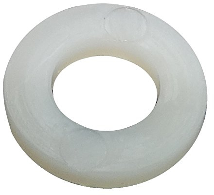 AERZETIX - C17705 - Satz von 100 Flache unterlegscheiben aus polyamid PA nylon M6 Ø12mm H1.6mm - DIN125A - für montage von leichten materialien