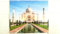 Bild auf Aluminium Taj Mahal | mehrere Maße | Deko Wand Aluminium 3 mm | 70 x 50 cm